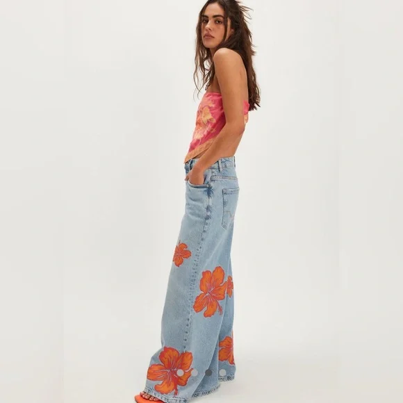 Free People Palisades Wide Leg Jeans - Picture 3 of 10